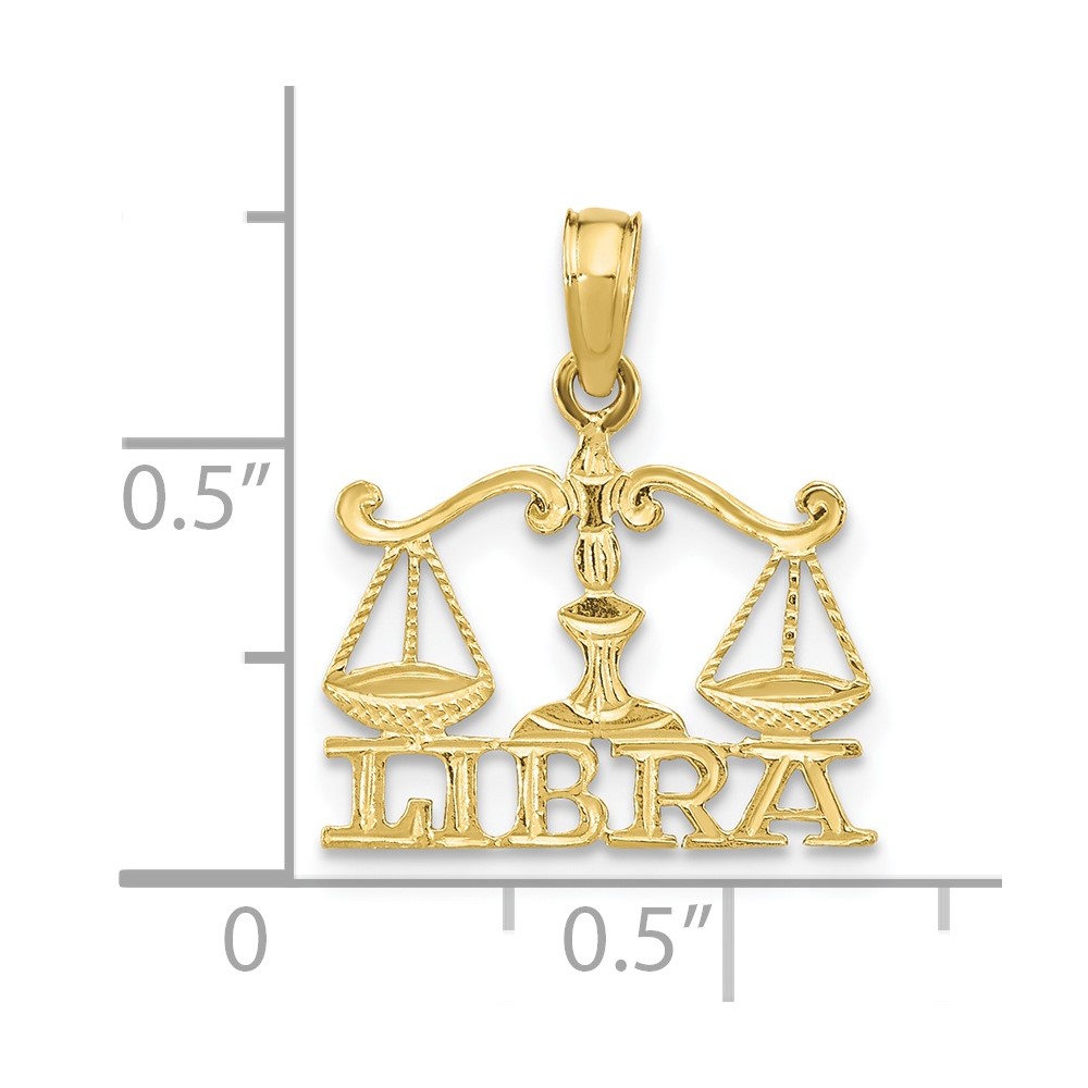 10K LIBRA Zodiac Charm (10K8952)