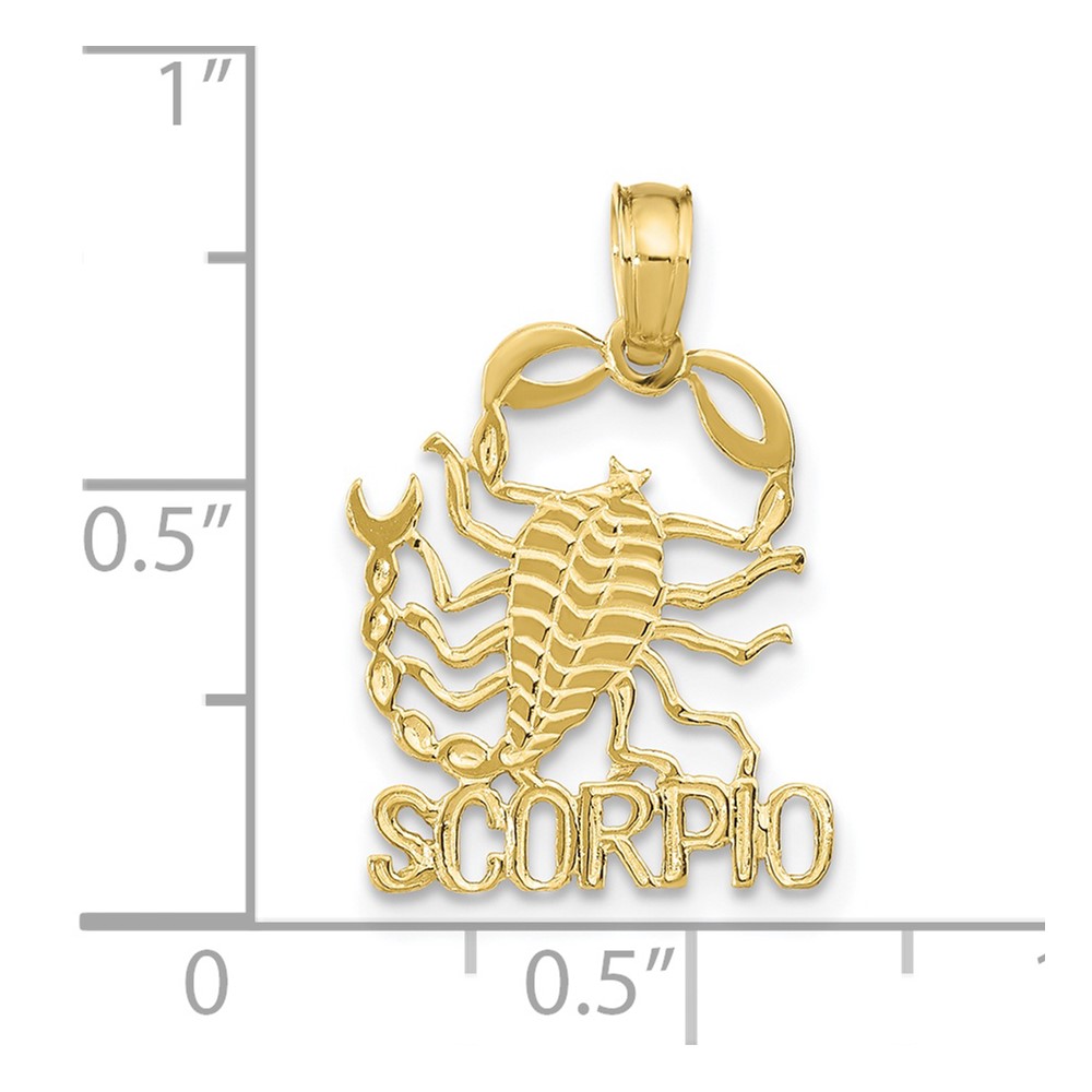 10K SCORPIO Zodiac Charm (10K8953)