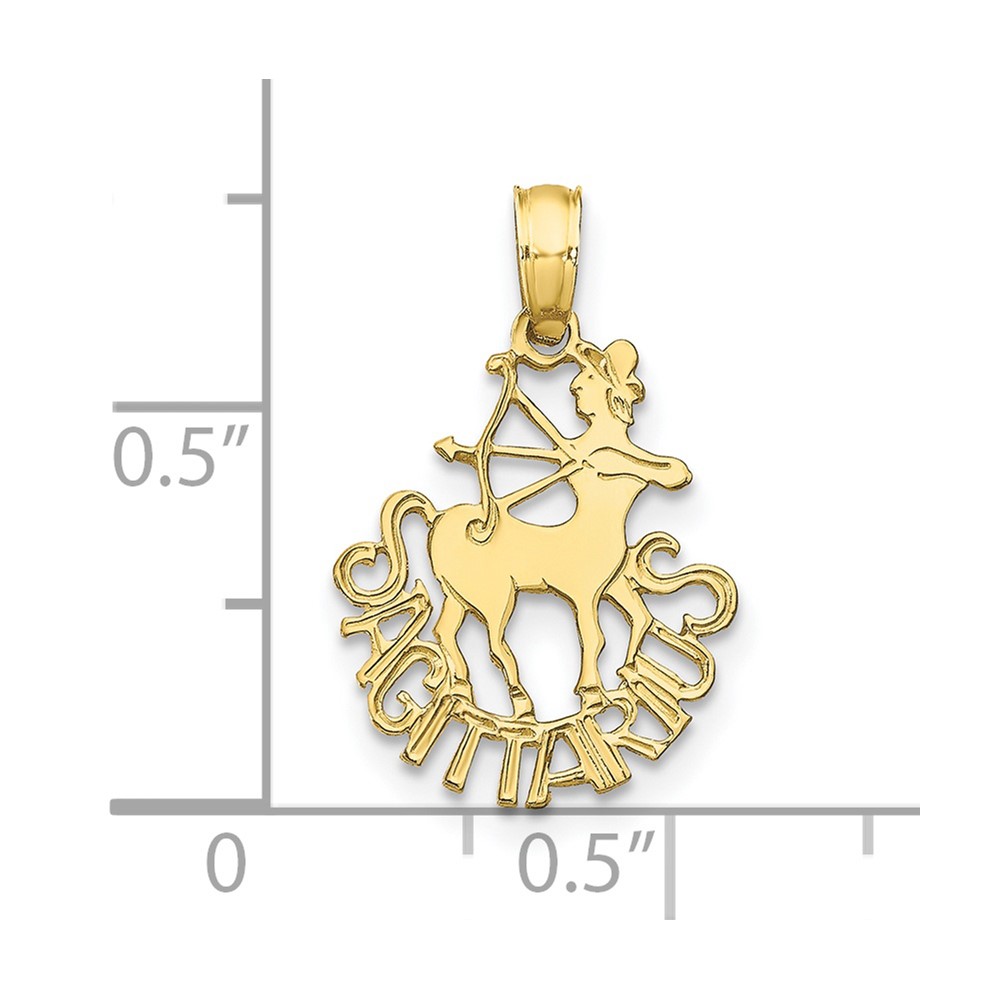 10K SAGITTARIUS Zodiac Charm (10K8954)