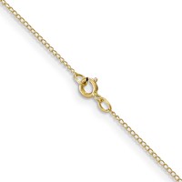 10K.5mm Yellow Gold Carded Curb Chain view 3