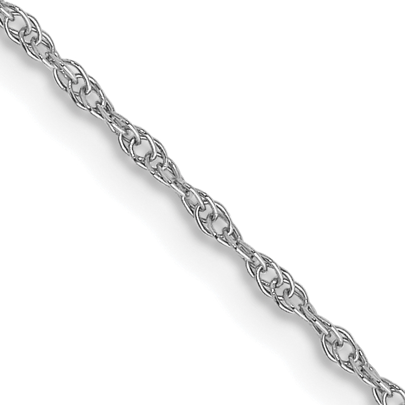 10k White Gold .95mm Carded Cable Rope Chain (10K8RW-16)