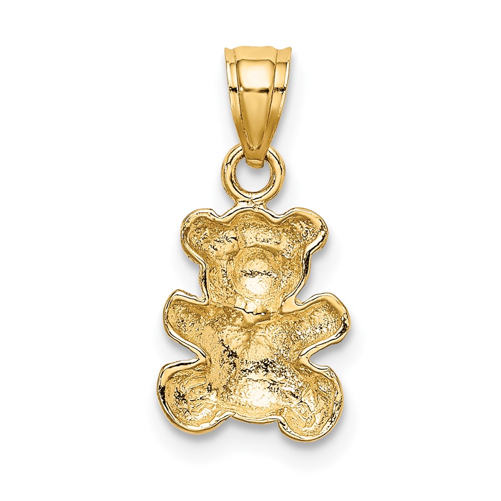10k w/Rhodium Teddy Bear Charm (10K9004)