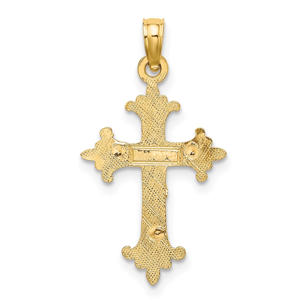 10K Two-Tone Crucifix Charm (10K9054)