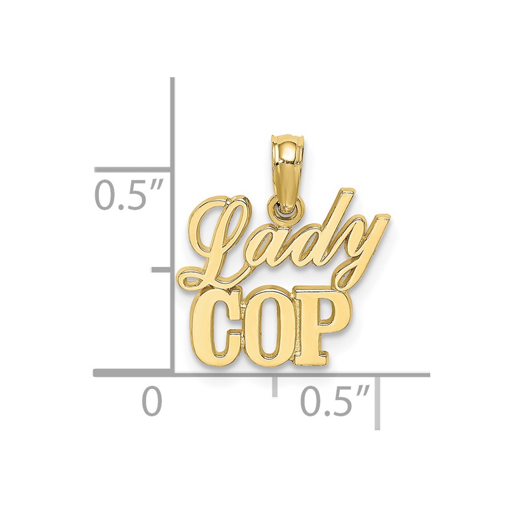 10k LADY COP Charm (10K908)