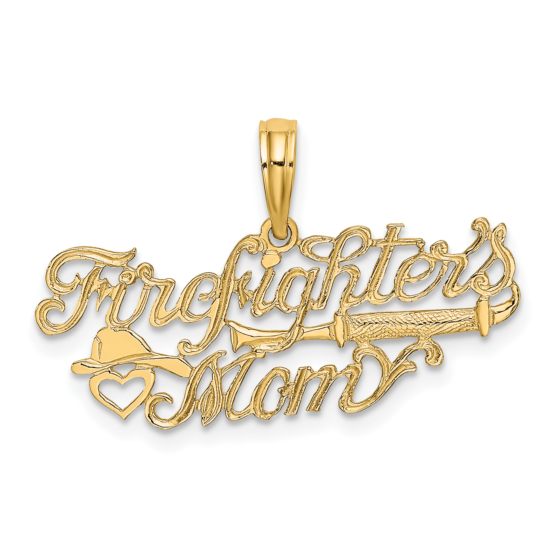 10k FIREFIGHTER'S MOM Charm (10K919)