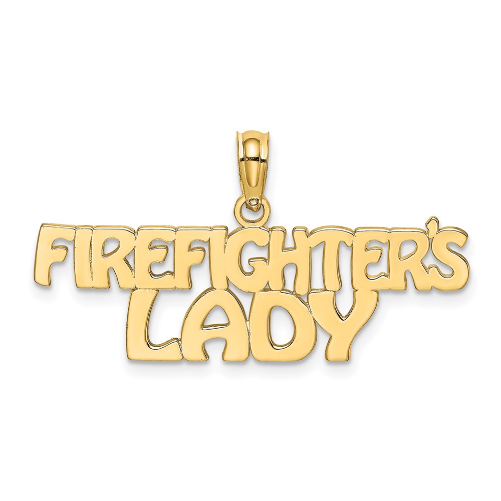 10k FIREFIGHTER'S LADY Charm (10K921)