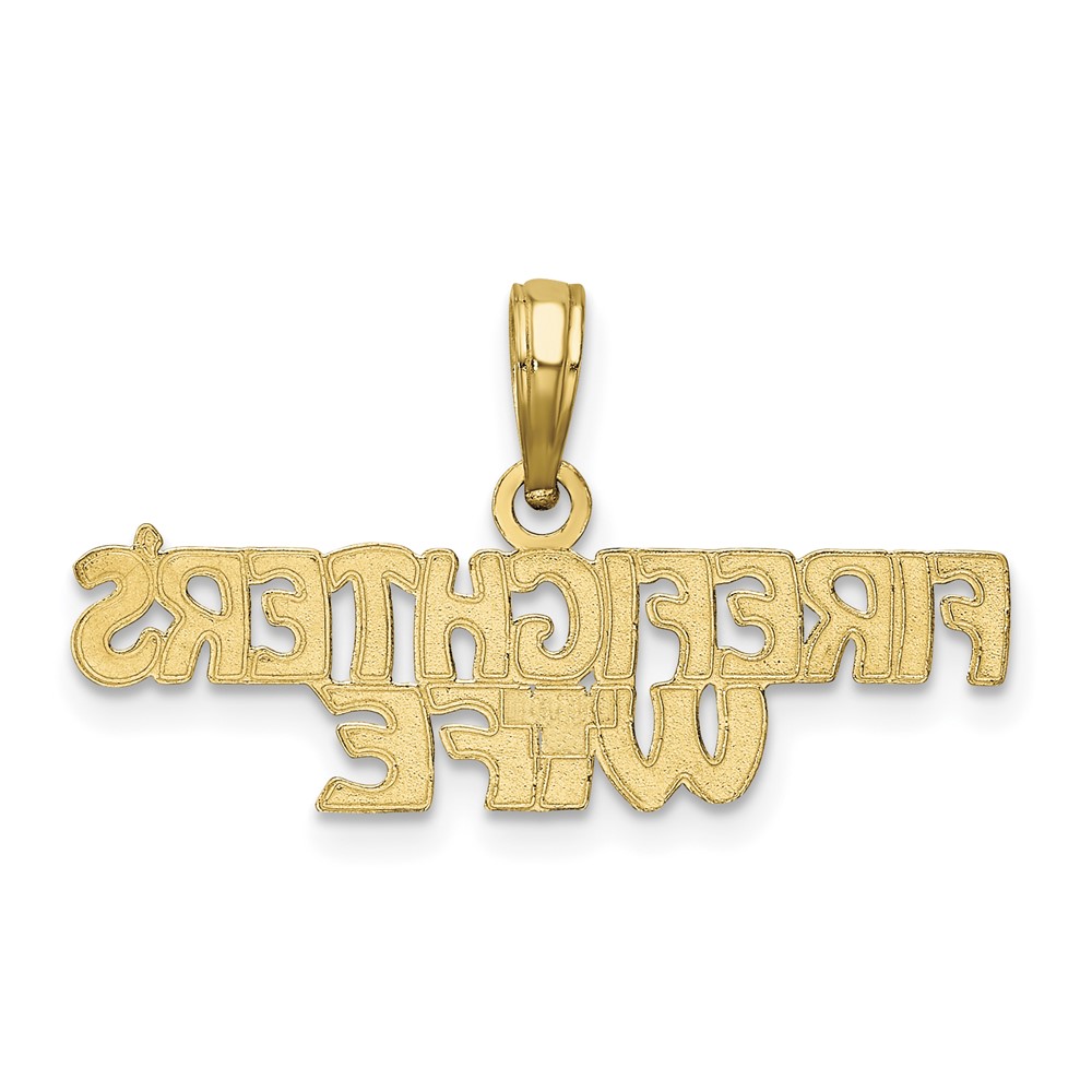10k FIREFIGHTER'S WIFE Charm (10K922)