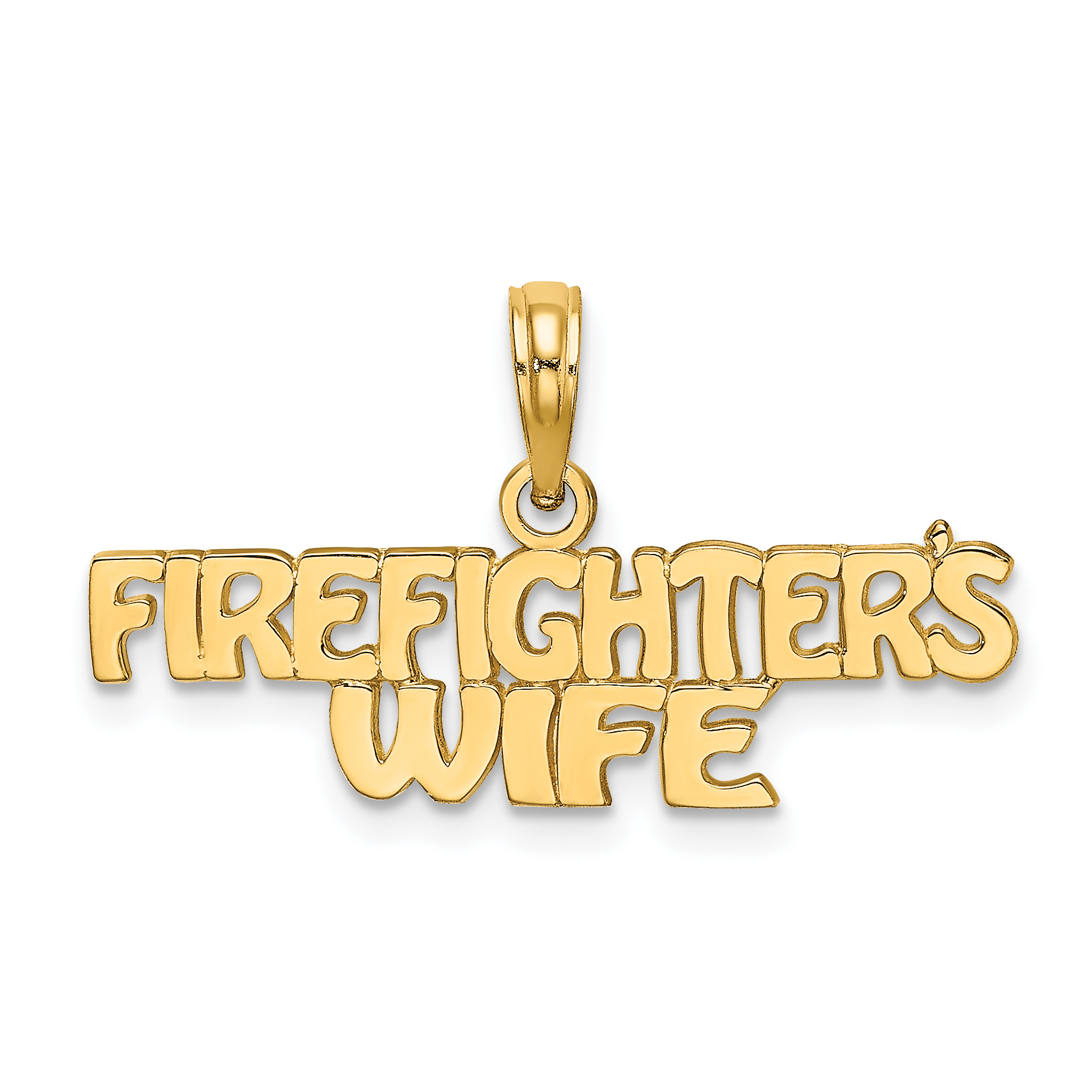 10k FIREFIGHTER'S WIFE Charm (10K922)