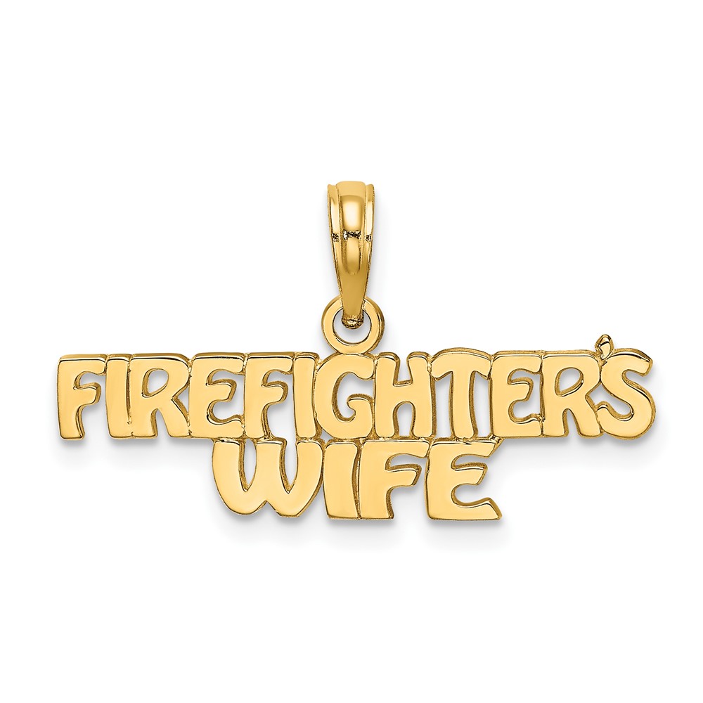 10k FIREFIGHTER'S WIFE Charm (10K922)