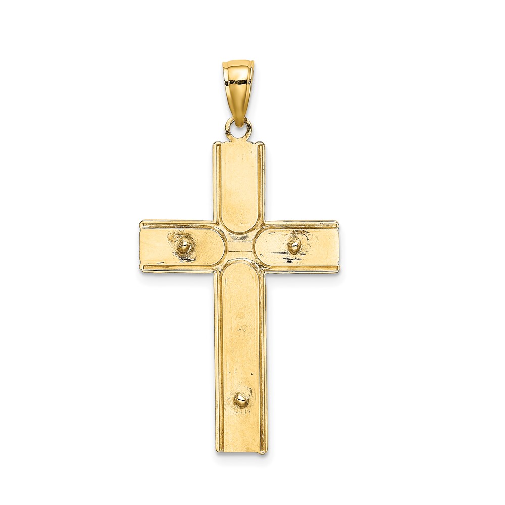 10K W/ Satin Finish Crucifix Charm (10K9242)