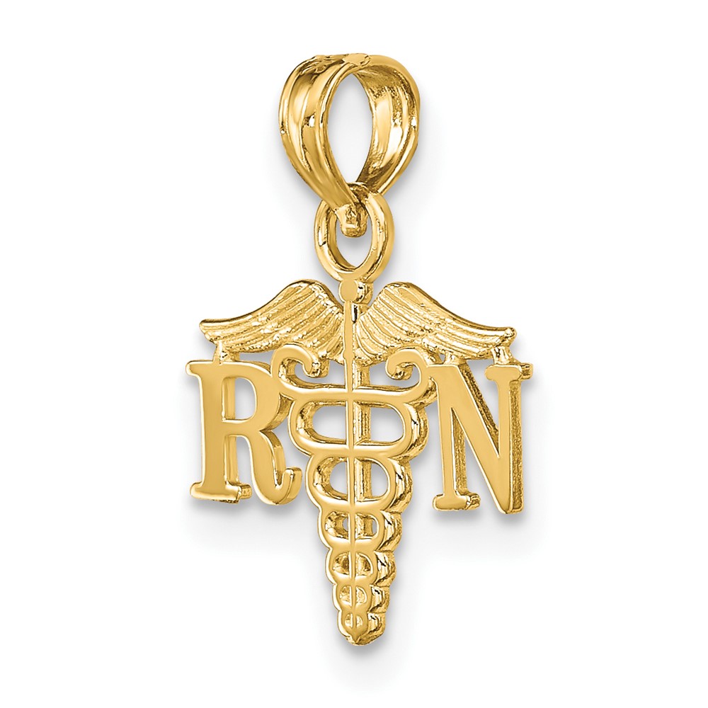 10K RN Caduceus Charm (10K9574)
