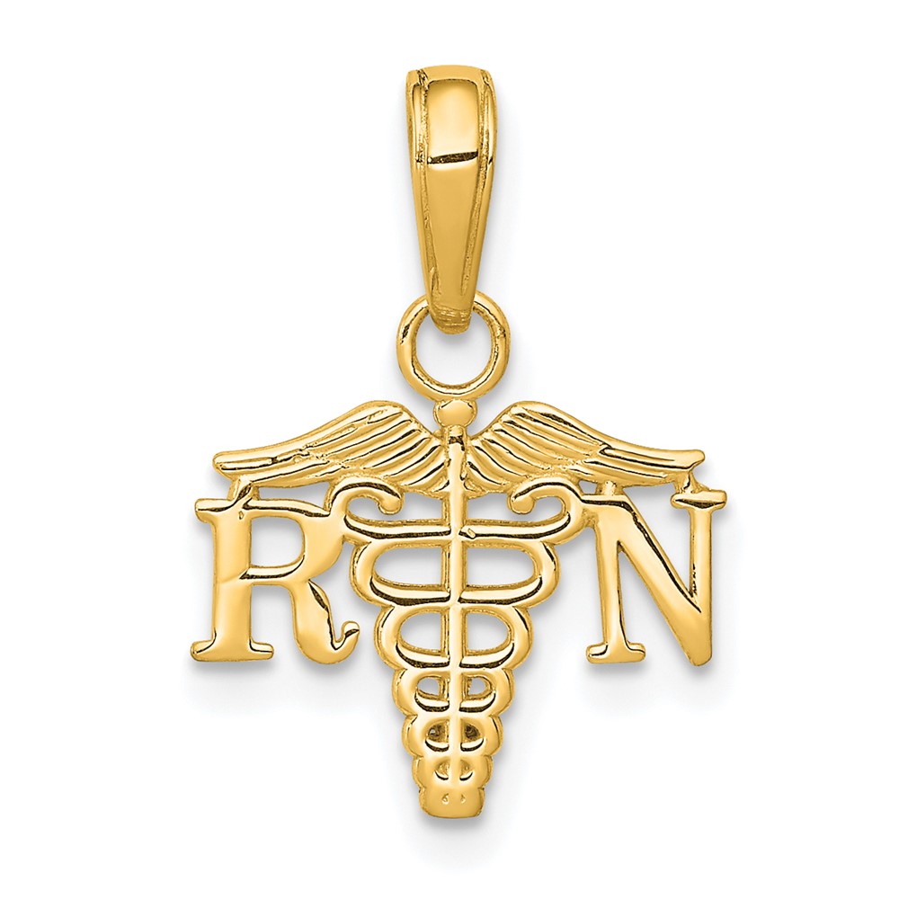 10K RN Caduceus Charm (10K9574)