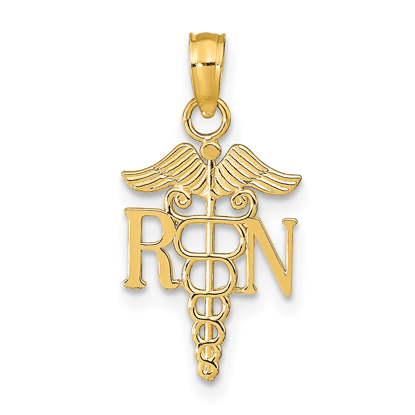 10K RN Caduceus Pendant (10K9575)