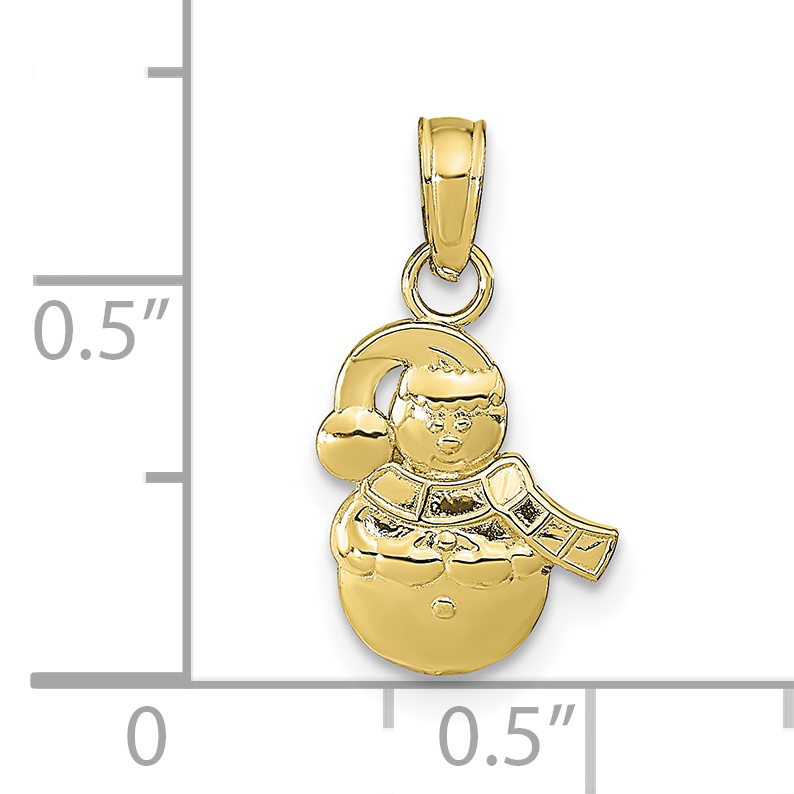 10k Snowman Pendant 10K9587