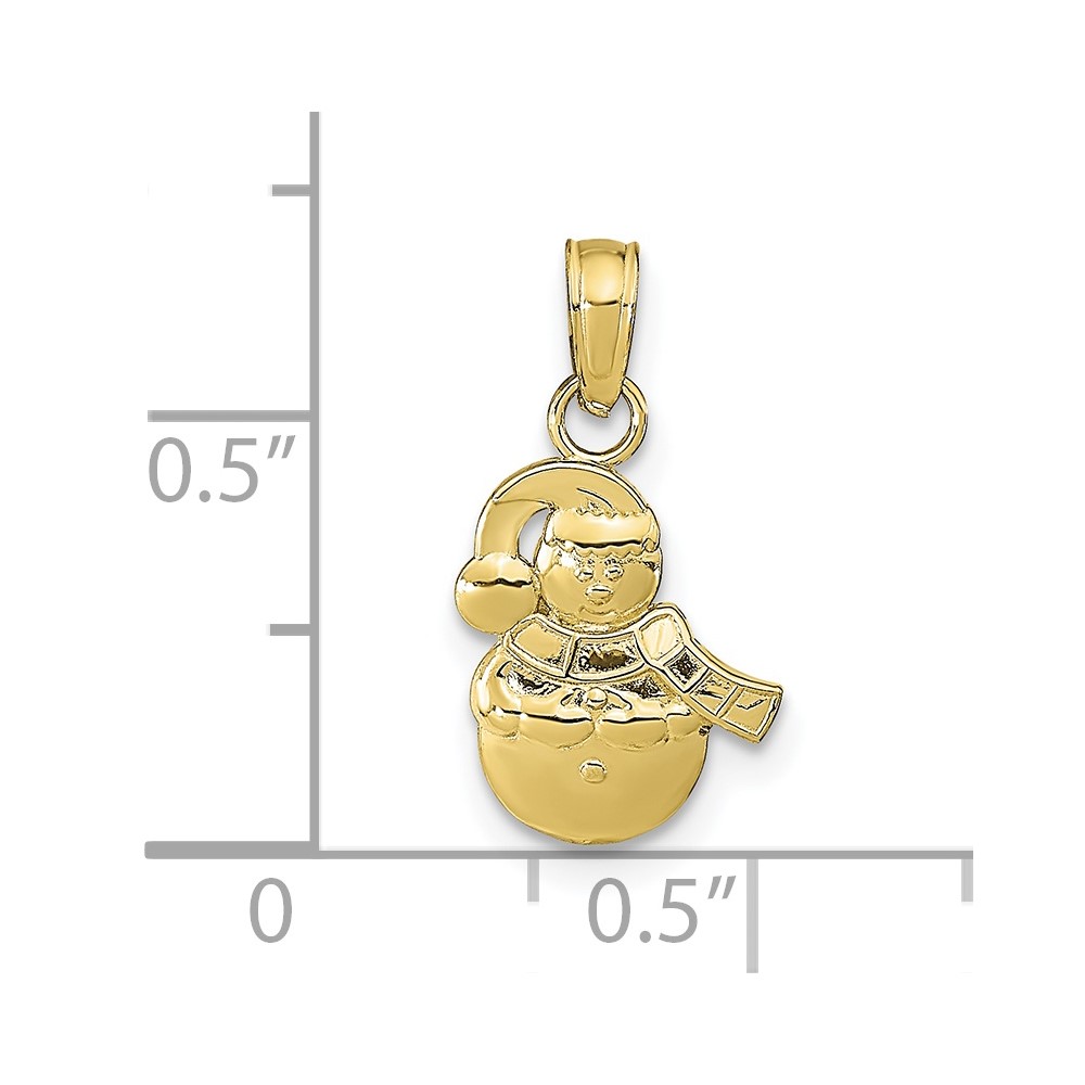 10k Snowman Pendant (10K9587)
