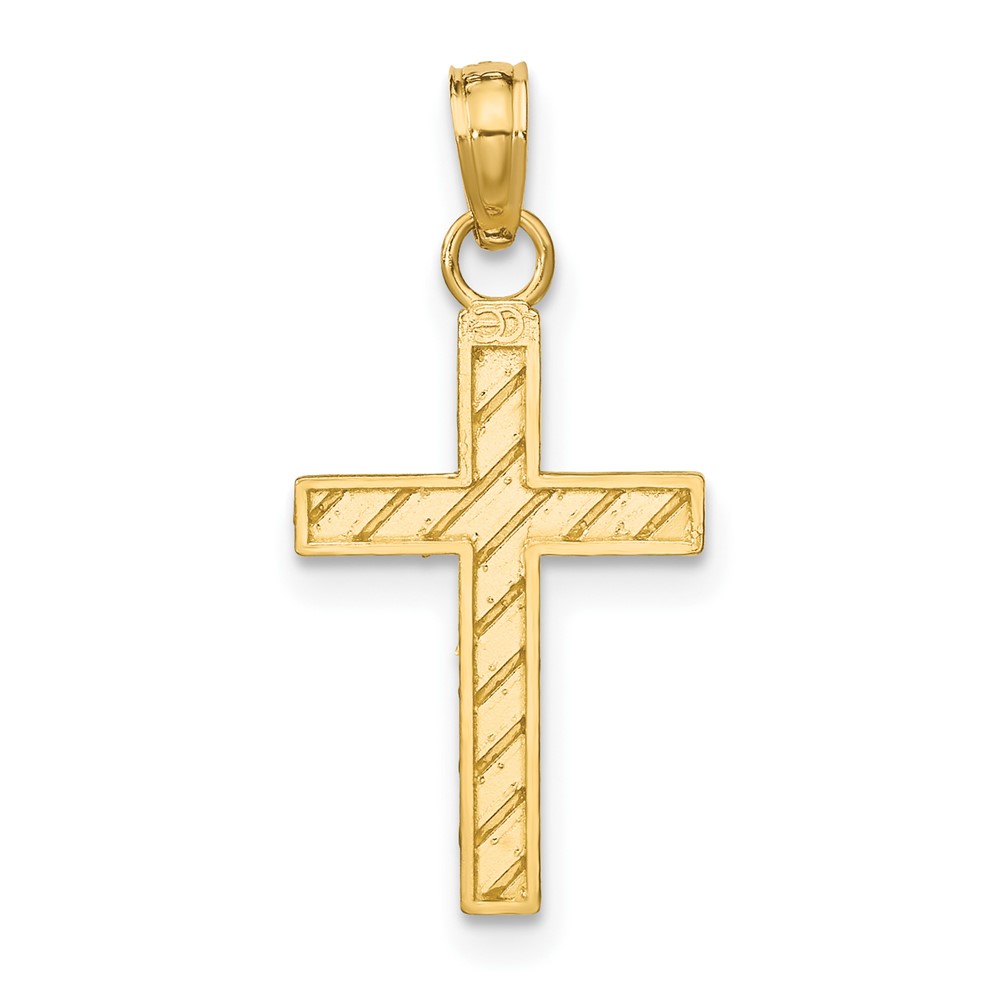 10k D/C Cross Pendant (10K9640)