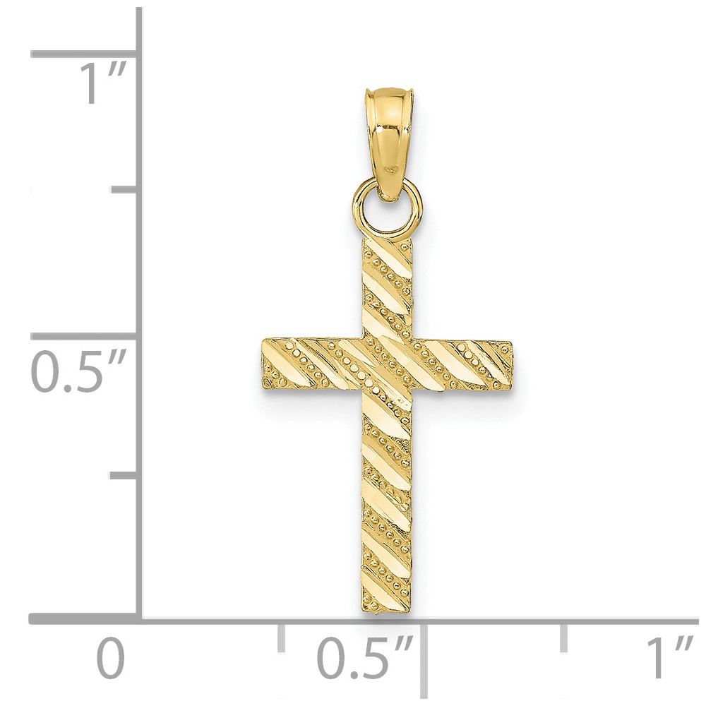 10k D/C Cross Pendant (10K9640)