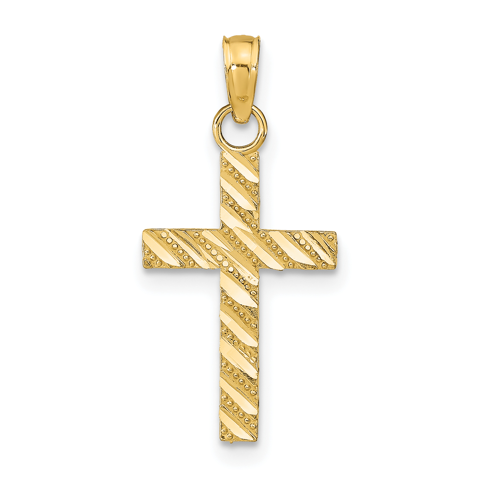 10k D/C Cross Pendant (10K9640)