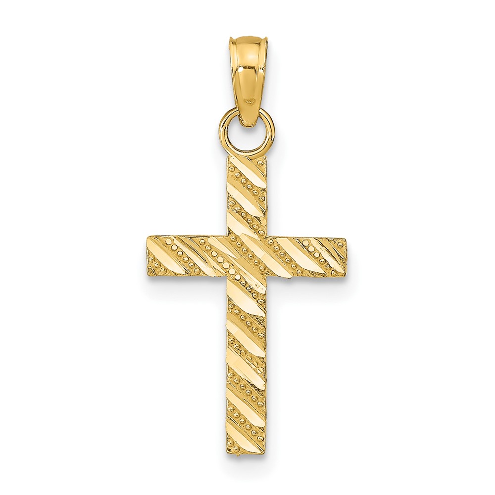 10k D/C Cross Pendant (10K9640)