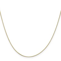 10K .5mm Yellow Gold Box Chain view 2