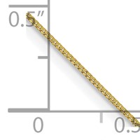 10K .5mm Yellow Gold Box Chain view 5