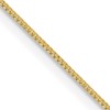 10K Yellow Gold 0.5-1.9mm Box Chain Necklace 7-30 Inch Mens Womens