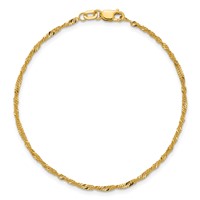 10K 1.7mm Singapore Chain view 5