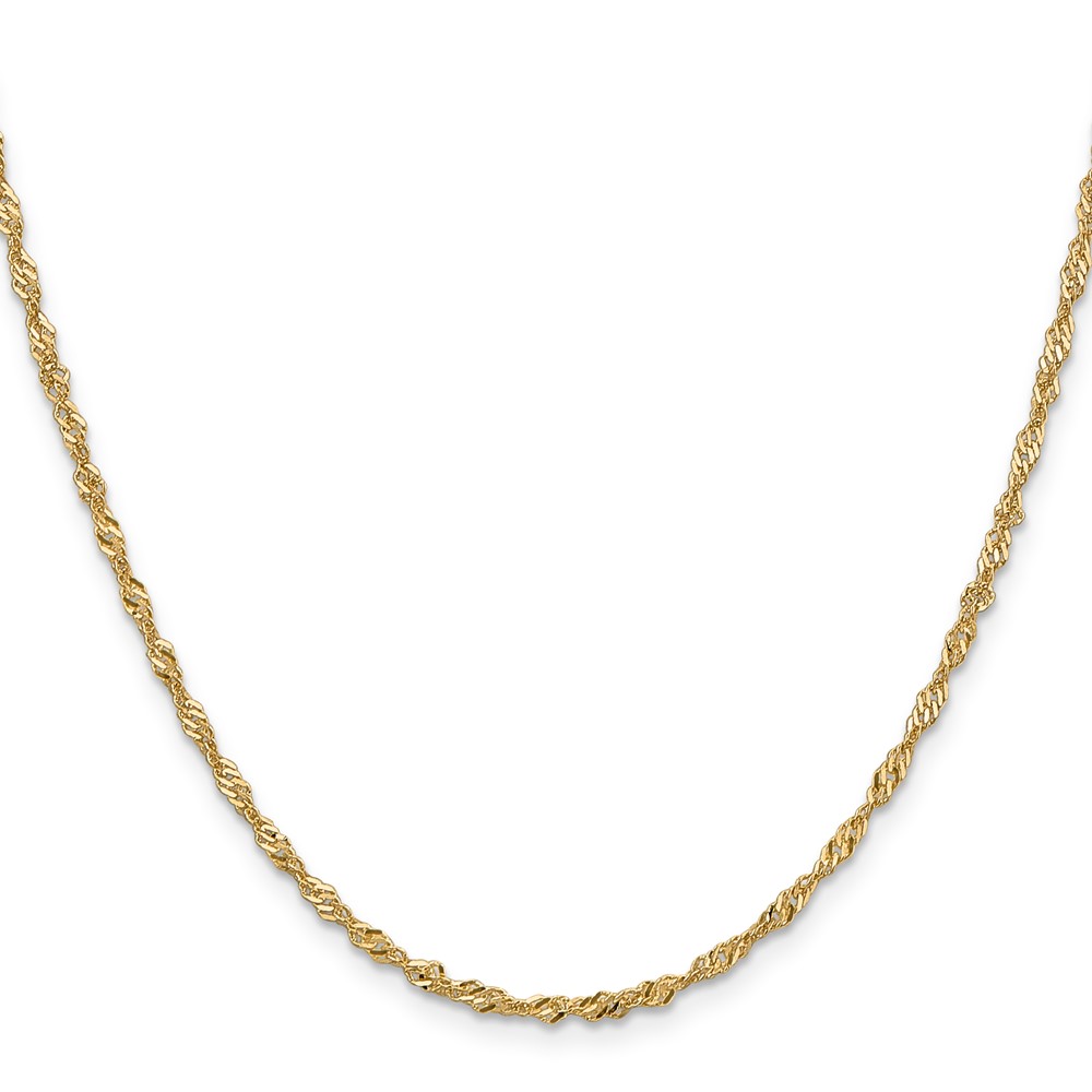 10k 2mm Singapore Chain (10KPE11-20)