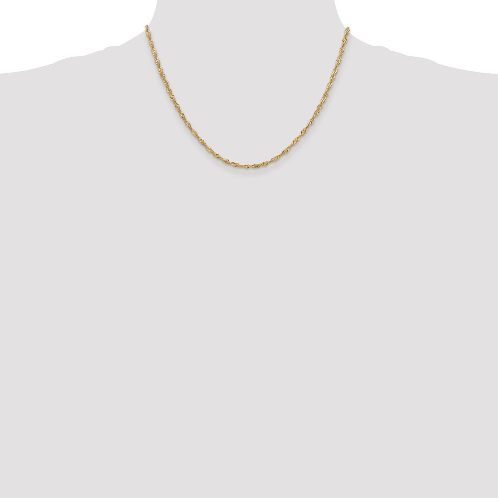 10k 2mm Singapore Chain (10KPE11-18)