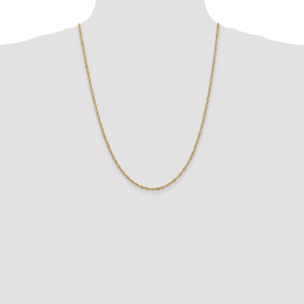 10k 2mm Singapore Chain (10KPE11-24)