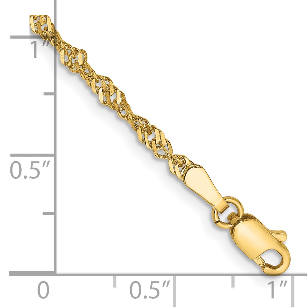 10k 2mm Singapore Chain (10KPE11-7)