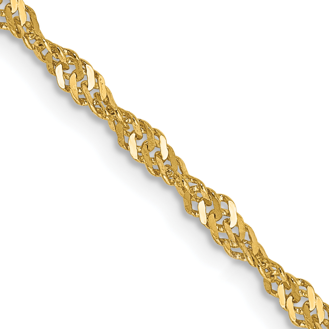 10k 2mm Singapore Chain (10KPE11-18)