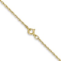 10K .8mm Yellow Gold Lite-Baby Rope Chain view 3