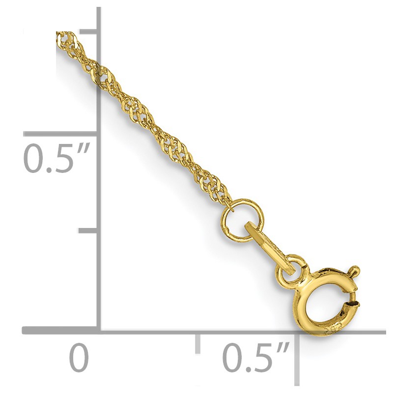 10k 1.1mm Singapore Chain