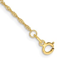 10K 1.1mm Yellow Gold Singapore Chain view 1