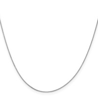 10K White Gold .5mm Box Chain view 2