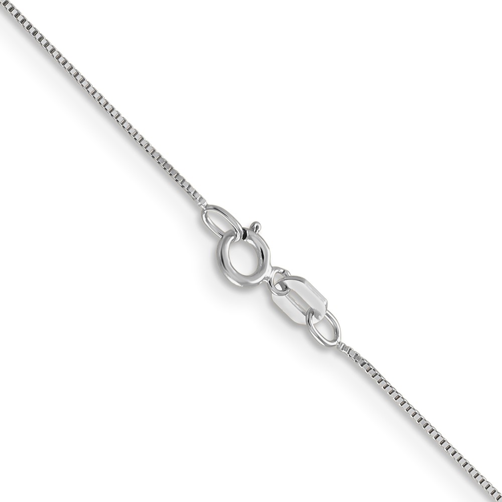 10k White Gold .5mm Box Chain (10KWB040-20)