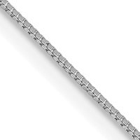 10K White Gold .5mm Box Chain view 1
