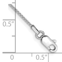10K White Gold.9mm Box Chain view 2