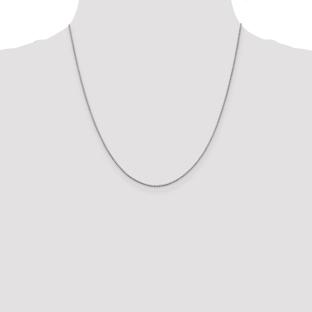 10k WG .95mm Box Chain (10KWB095-20)