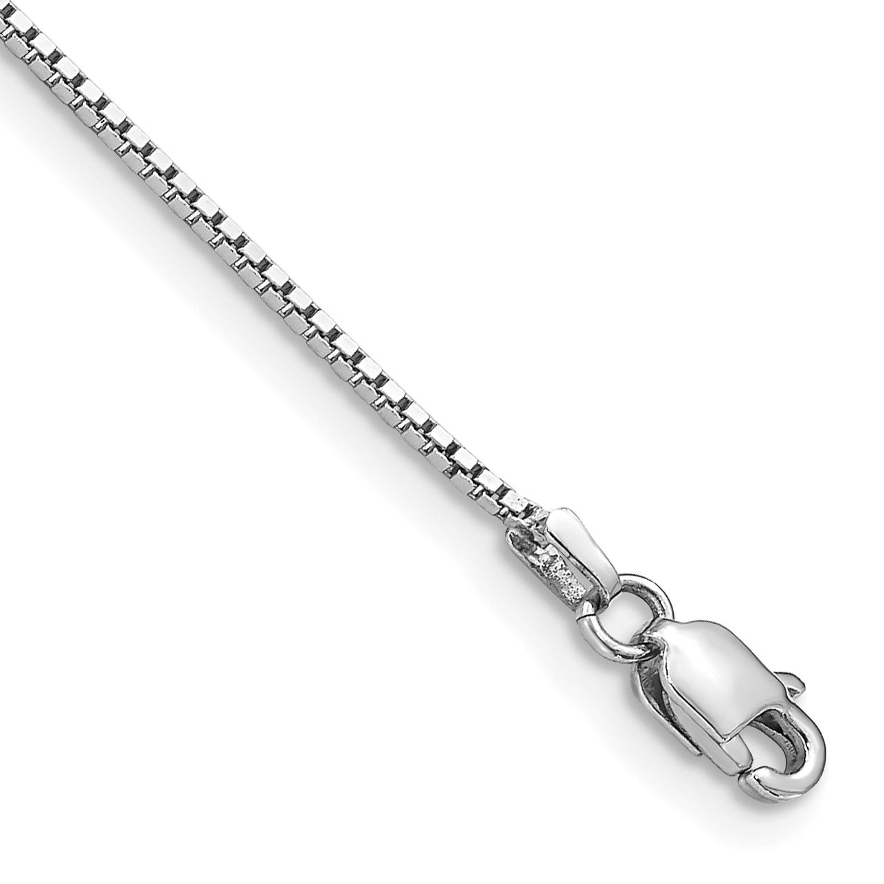 10k WG .95mm Box Chain (10KWB095-7)