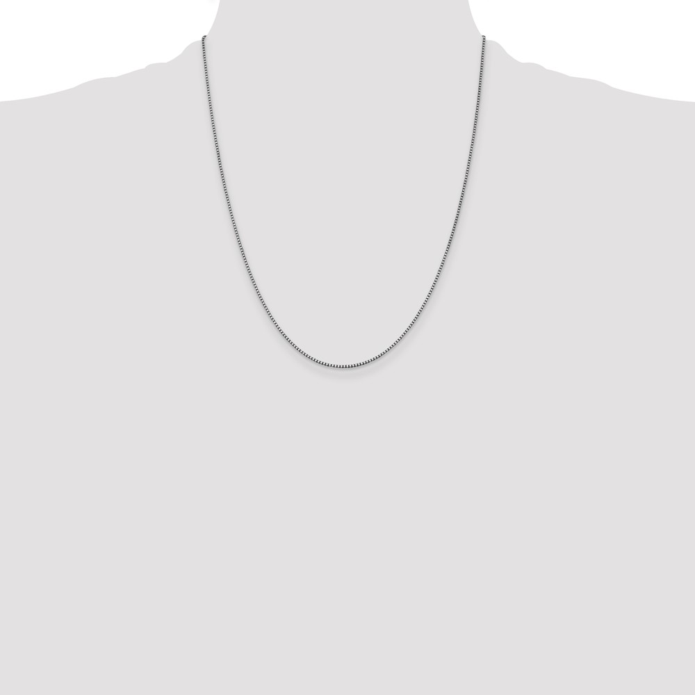 10k WG 1.05mm Box Chain (10KWB105-22)