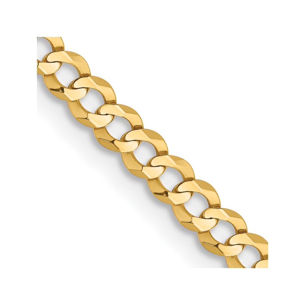 10K 3.1mm Lightweight Flat Cuban Chain (10LCB080-16)