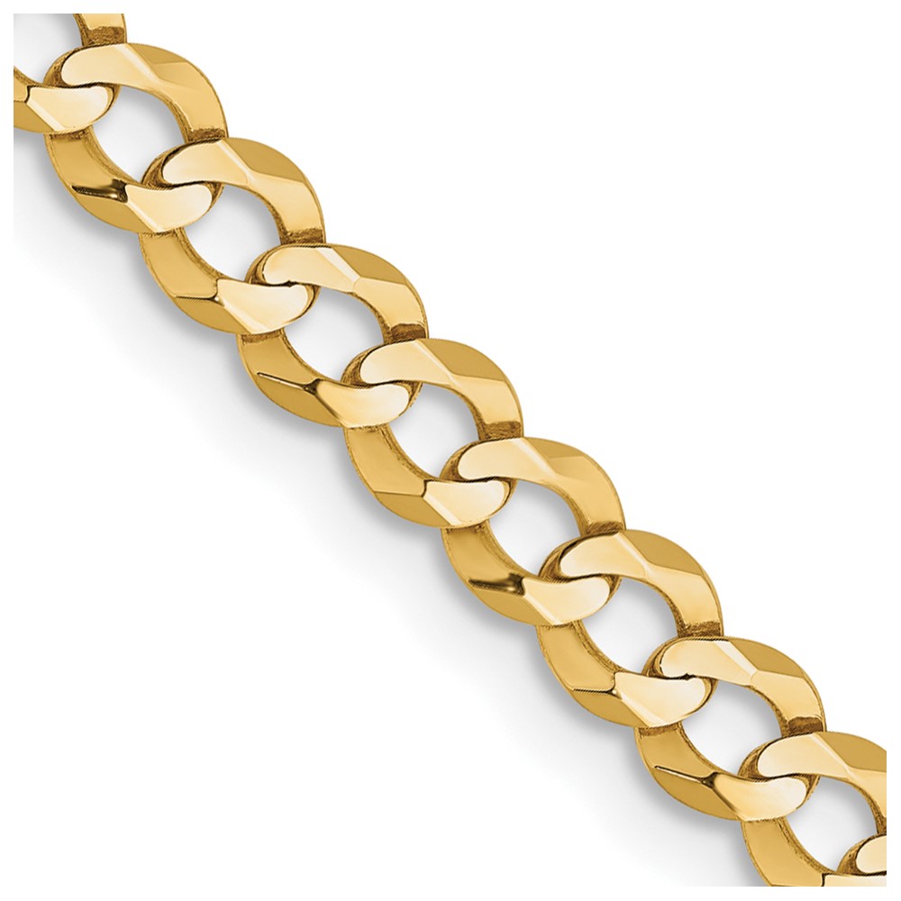 10K 3.7mm Lightweight Flat Cuban Chain (10LCB100-16)