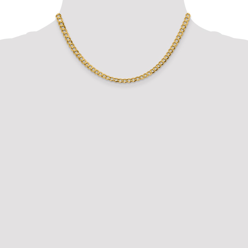 10K 4.7mm Lightweight Flat Cuban Chain (10LCB120-16)