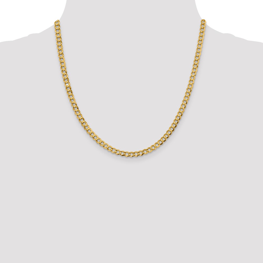 10K 4.7mm Lightweight Flat Cuban Chain (10LCB120-20)