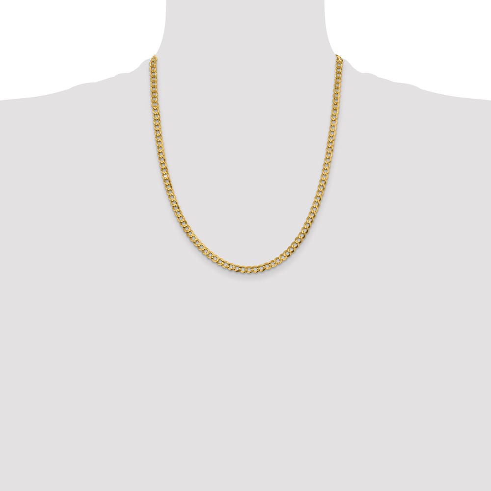 10K 4.7mm Lightweight Flat Cuban Chain (10LCB120-22)