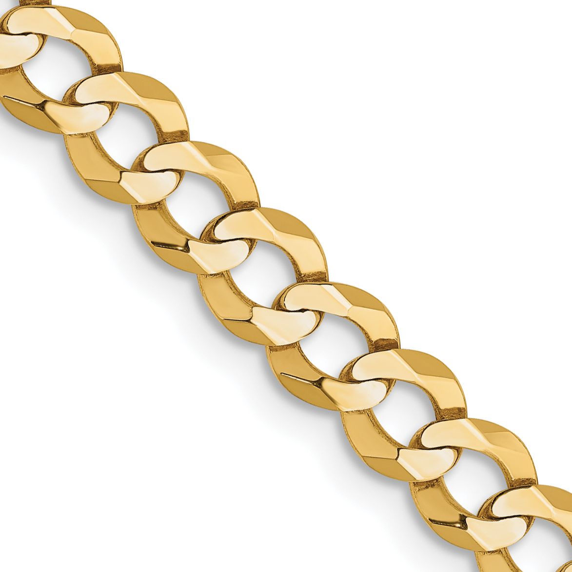 10K 4.7mm Lightweight Flat Cuban Chain (10LCB120-16)