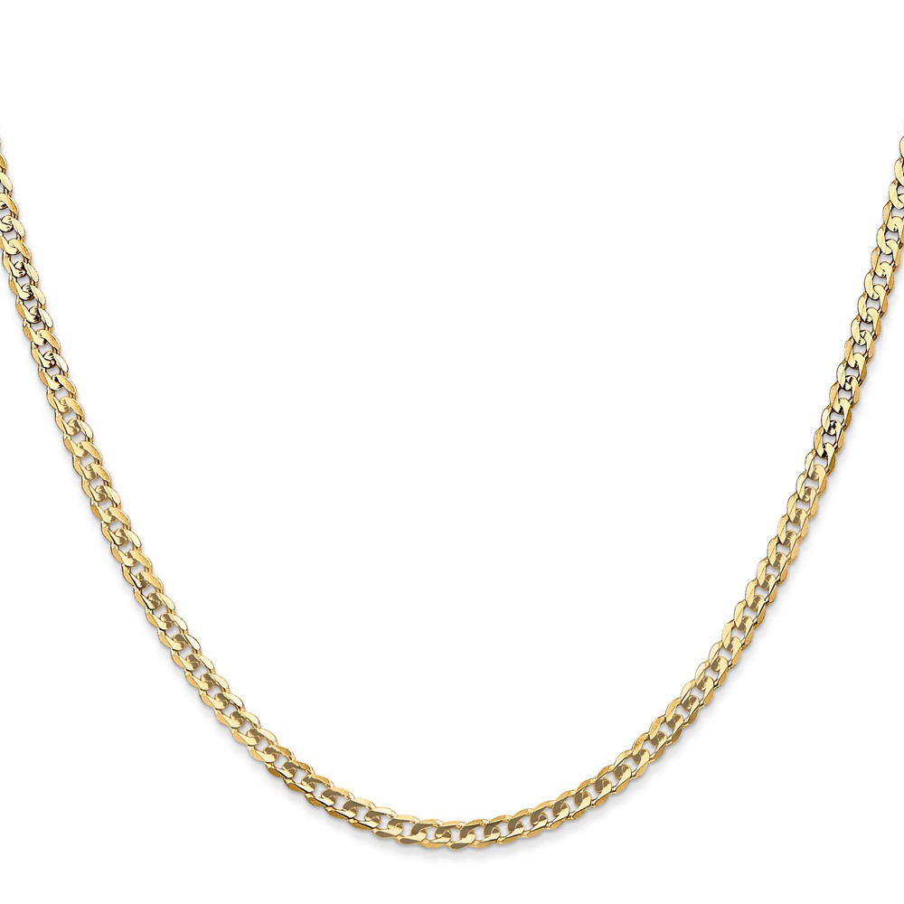 10K 3mm Open Concave Curb Chain 10K (10LCR080-22)