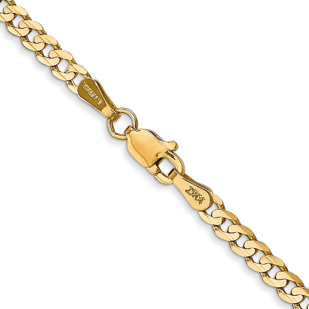 10K 3mm Open Concave Curb Chain 10K (10LCR080-22)